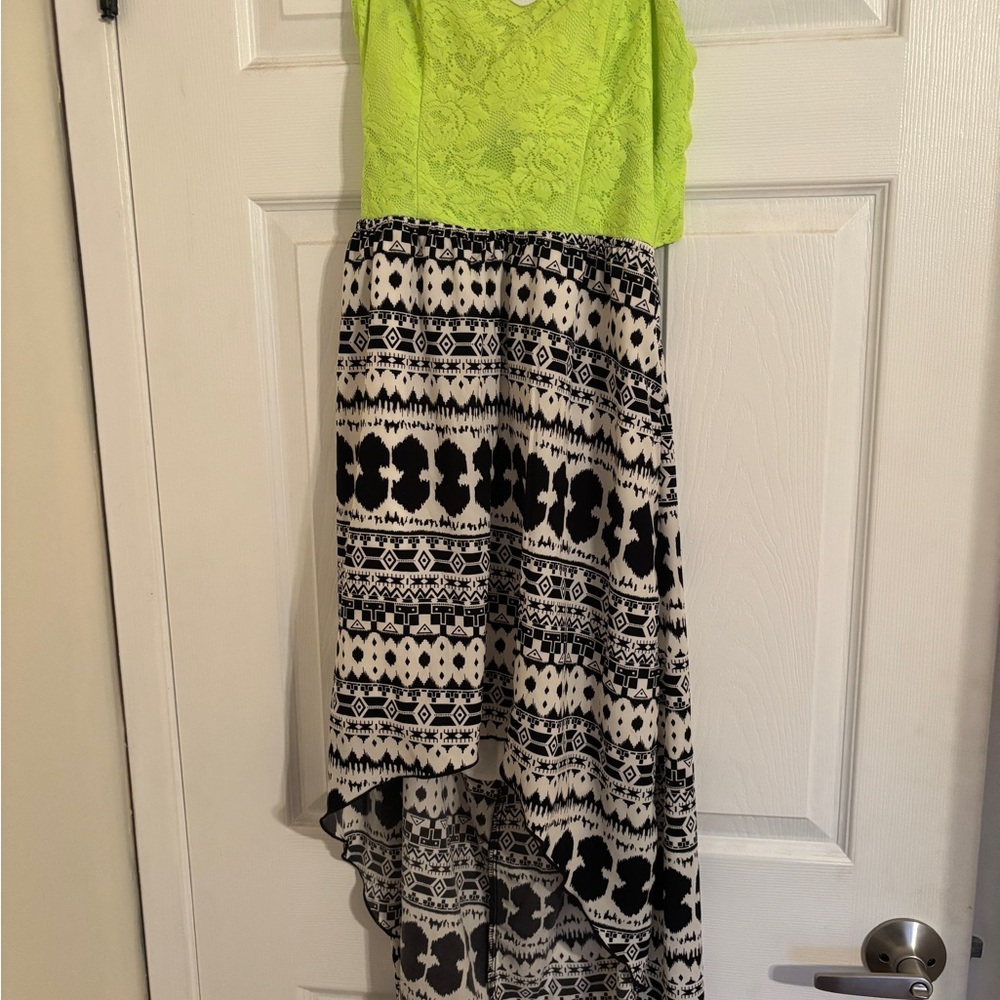 Bailey Blue Lime and Black Dress